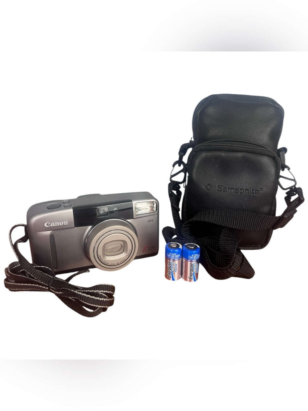 Canon Sure Shot Z115 AF Point & Shoot 35mm Film Camera W/ Case+Battery’s Tested